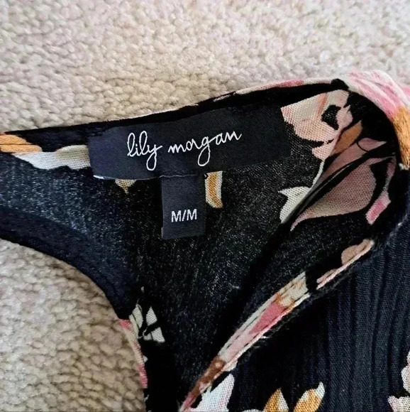 ❤️ Lily Morgan Long Sleeved Floral Dress Size Medium - Picture 7 of 11